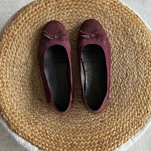 Alpina Chic Burgundy Women's Ballet Flats